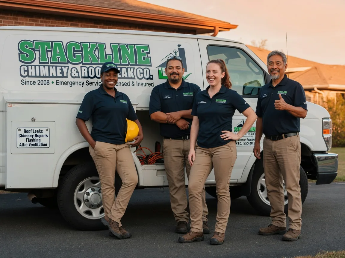 Chimney flashing repair company in Pleasant Hill, LA